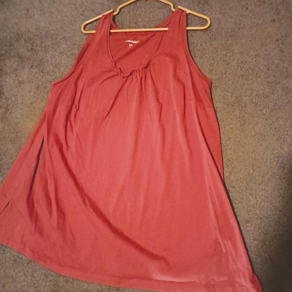 *SOLD* New Woman Within Pink Tank Top with runched front 2X